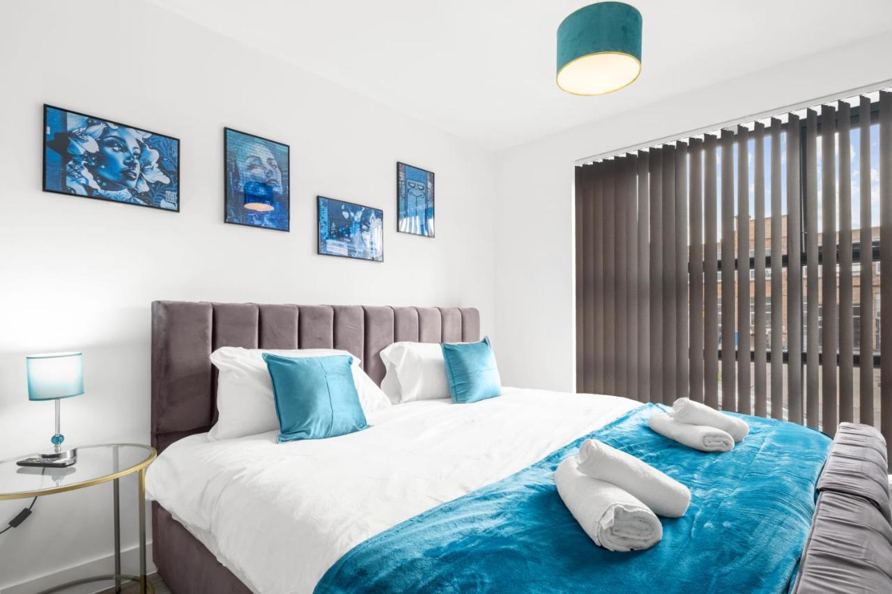 Ebra Stays - Choice Of 2 Or 3 Individual Beds - Luxury New Build Apartment ✪ City Centre, Digbeth ✓ Smart Tv'S & Large Corner Sofa - Birmingham Eksteriør bilde