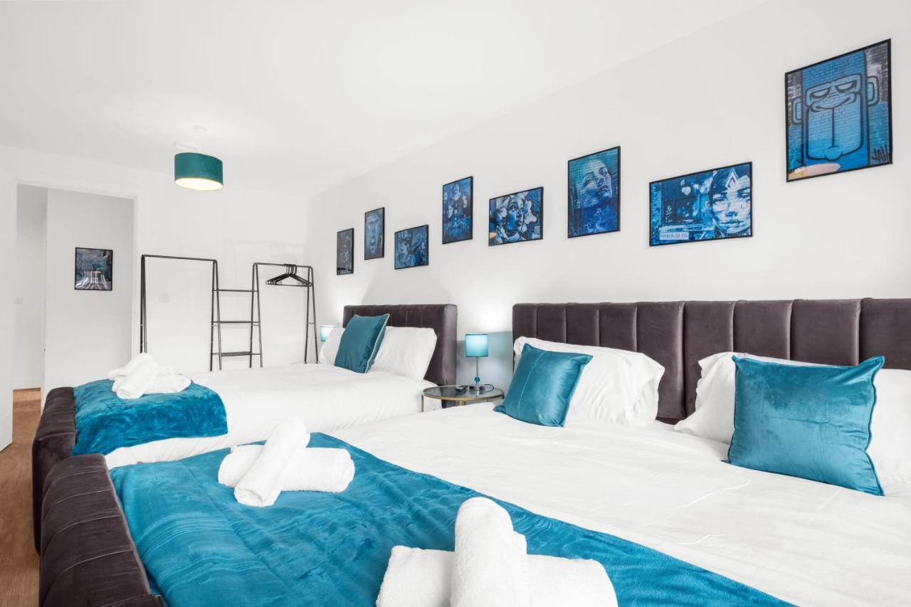 Ebra Stays - Choice Of 2 Or 3 Individual Beds - Luxury New Build Apartment ✪ City Centre, Digbeth ✓ Smart Tv'S & Large Corner Sofa - Birmingham Eksteriør bilde