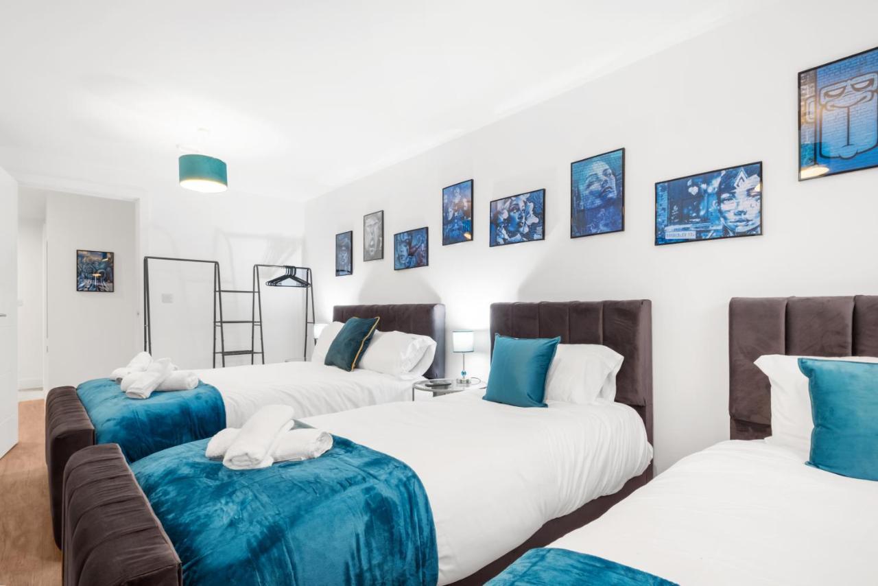 Ebra Stays - Choice Of 2 Or 3 Individual Beds - Luxury New Build Apartment ✪ City Centre, Digbeth ✓ Smart Tv'S & Large Corner Sofa - Birmingham Eksteriør bilde